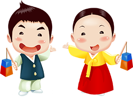 ハングルナラのキャラクター